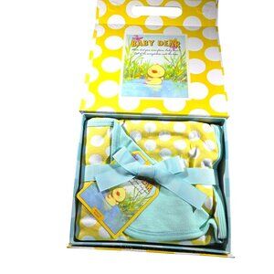 Receiving Blanket Baby Dear Yellow Cotton Hypoallergenic Gift Box